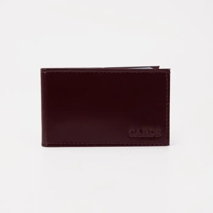 Визитница, 18 карт, цвет бордовый Визитница, 18 карт, цвет бордовый