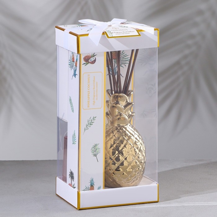 Диффузор керамический Диффузор керамический "Ананас", 150 мл, золото, кокос