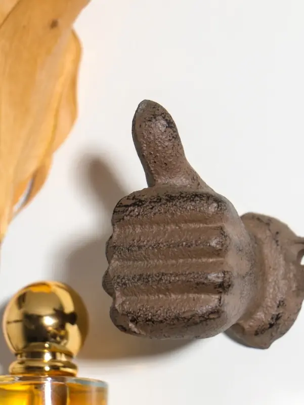 Крючок настенный &laquo;Рука - класс&raquo;, ключница декоративная, чугун, 7.5&times;3.8&times;8 см