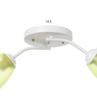 Люстра Оникс 2х15Вт E27 белый-зеленый 50х15х15см BayerLux