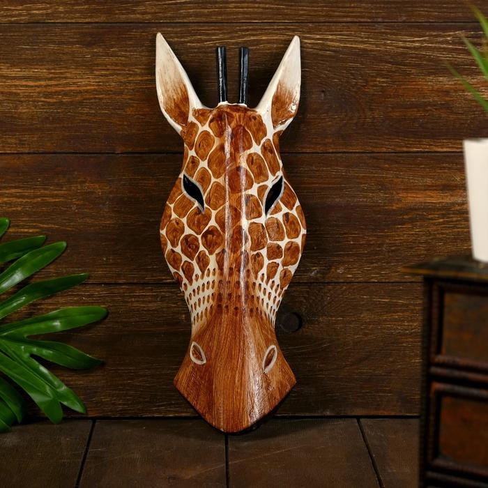 Маска дерево Маска дерево "Жираф" 30х11х4,5 см
