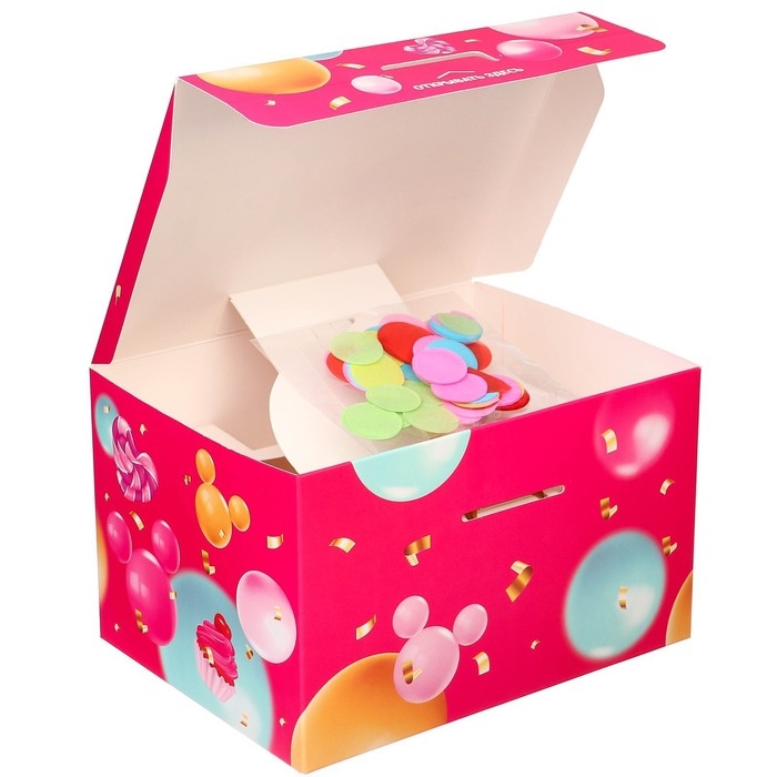 Подарочная коробка-бум, складная, 20х15х12.5 см, Минни Маус Подарочная коробка-бум, складная, 20х15х12.5 см, Минни Маус