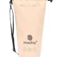 Гермомешок туристический maclay, 10 л, 500D, с лямкой, бежевый