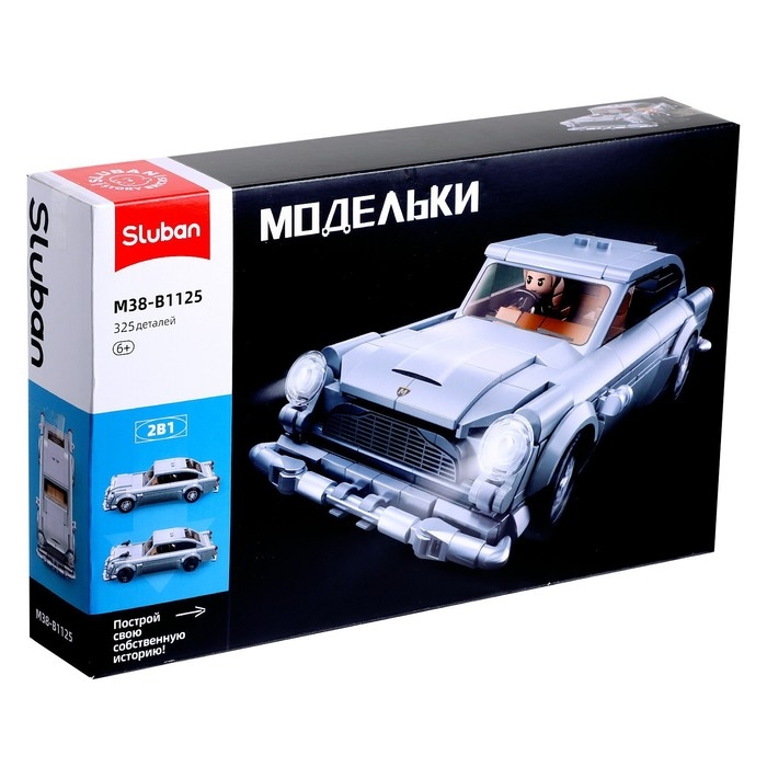 Конструктор машина Sluban Модельки, 323 детали, 6+ Конструктор машина Sluban Модельки, 323 детали, 6+