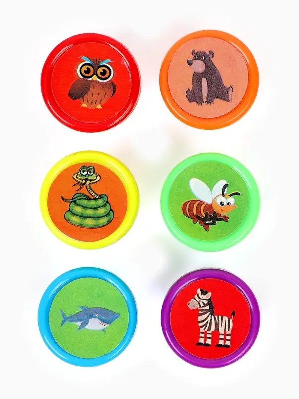 Печать цветная &laquo;Весёлая компания&raquo;, набор 6 шт., МИКС