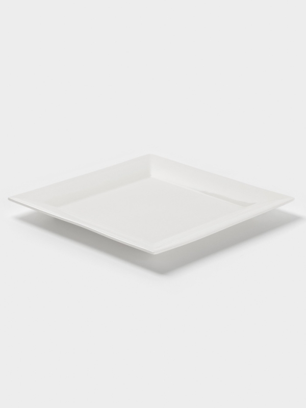 Тарелка квадратная Тарелка квадратная "White Label" 25,5х2 см