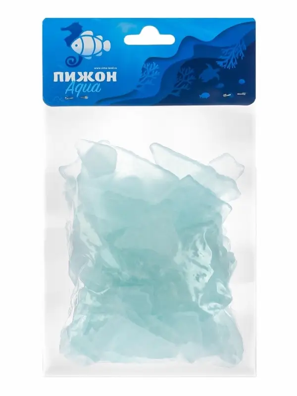 Декоративные камни для аквариума, 500 г, стекло