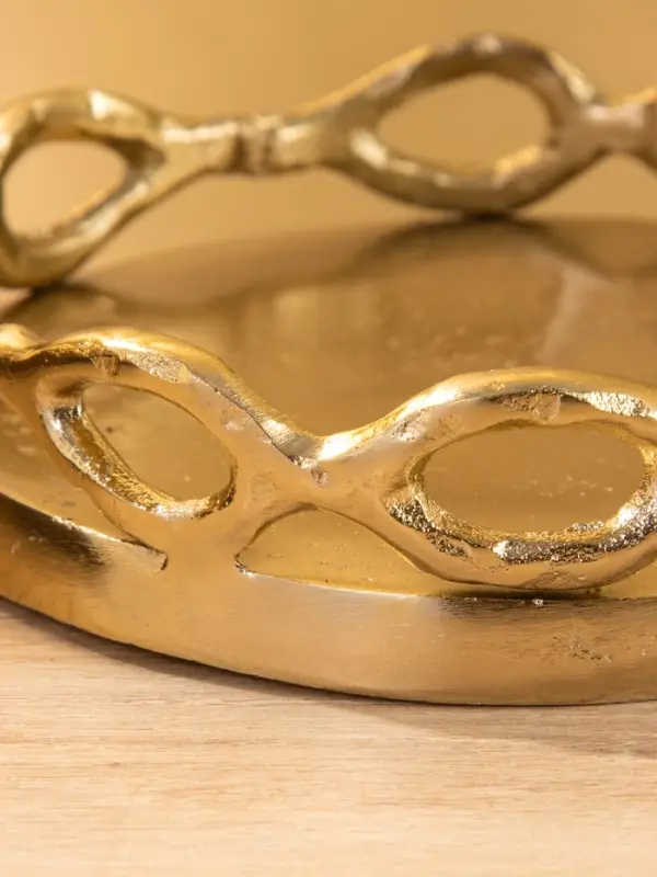 Подсвечник "Цепи" алюминий 16,5х16,5х20 см