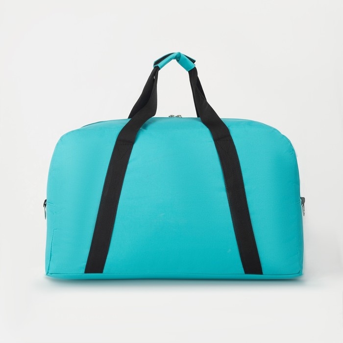 Сумка дорожная на молнии TEXTURA, большой размер, цвет бирюзовый Сумка дорожная на молнии TEXTURA, большой размер, цвет бирюзовый