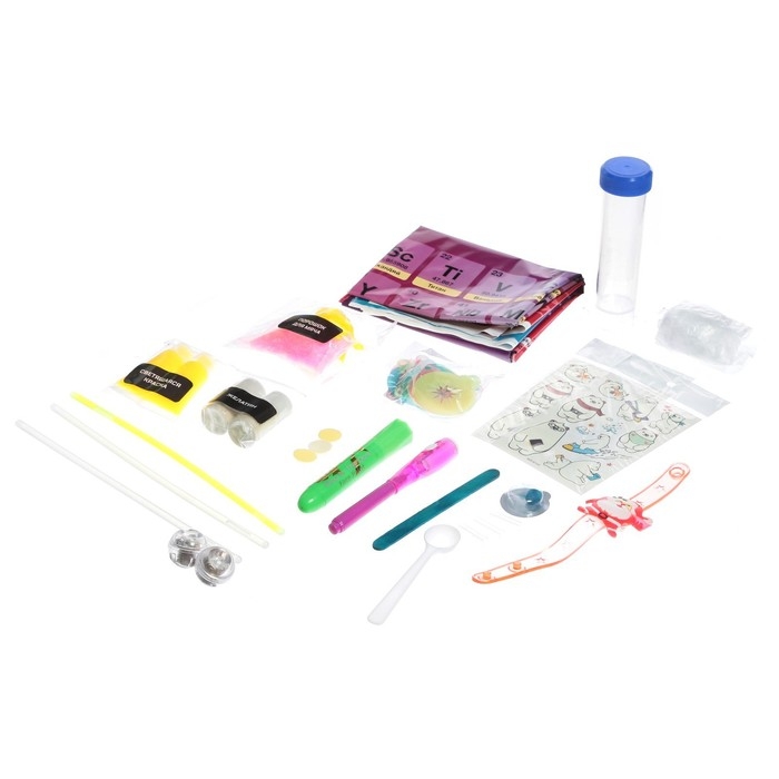 Набор для опытов «Светящиеся опыты», Новый Год, 8 опытов, в пакете Набор для опытов «Светящиеся опыты», Новый Год, 8 опытов, в пакете