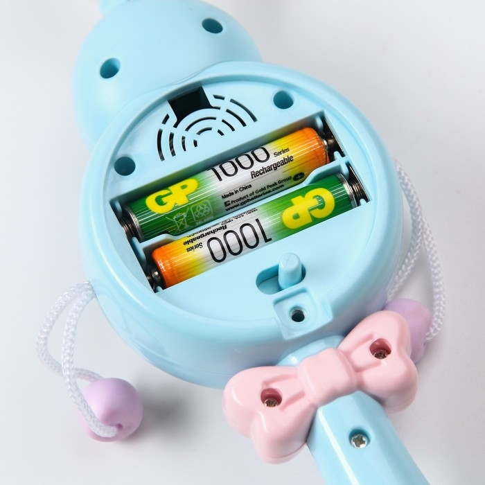 Погремушка музыкальная «Зайка барабан», эластичные ушки, цвет МИКС, Крошка Я Погремушка музыкальная «Зайка барабан», эластичные ушки, цвет МИКС, Крошка Я