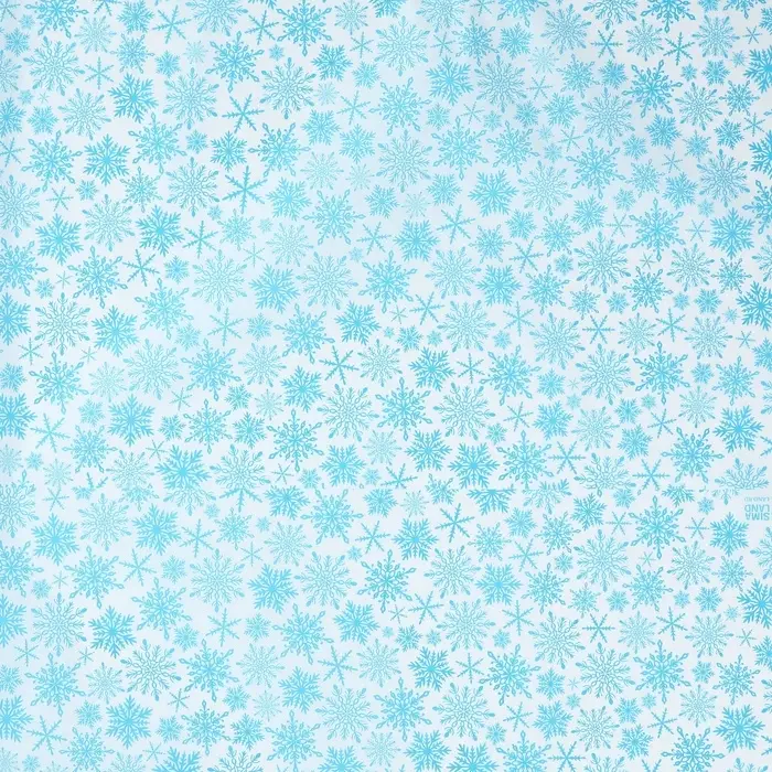 Упаковочная бумага на Новый год тишью &laquo;Снежинки&raquo;, 50&times;70 см