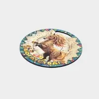 Доска разделочная сувенирная Дарим Красиво «Символ года. Богатства», d=25.5 см, дерево, разноцветная