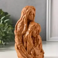 Фигурка - оберег &laquo;Сила рода&raquo;, декоративная, 14&times;9.5&times;7 см, красная глина