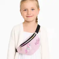 Сумка поясная детская на молнии &laquo;Выбражулька&raquo;, розовая