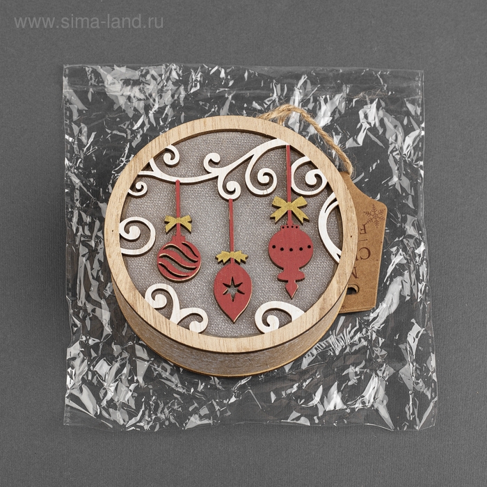 Ёлочная игрушка «Новогодние игрушки», батарейки АААх2 (не в комплекте), свечение тёплое белое Ёлочная игрушка «Новогодние игрушки», батарейки АААх2 (не в комплекте), свечение тёплое белое