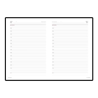 Ежедневник недатированный А5+, 145х205,Sidney Nebraska,чер,з.уг 3-128/17