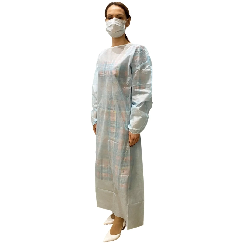 Халат хирург. стер, рук.рез, дл.140 см, р.54-56, пл.25, смс, 1шт