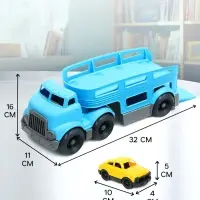 Грузовик - автовоз детский, с 3 машинками, цвет МИКС