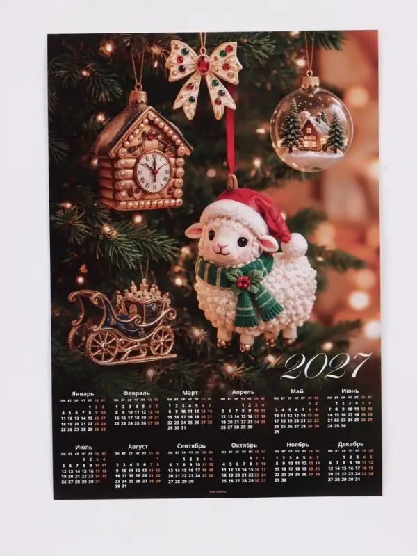Календарь 2027, настенный, А2 &laquo;Игрушки&raquo;