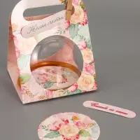 Коробка подарочная с куполом &laquo;Букет&raquo;, 11.5&times;12&times;15.5 см