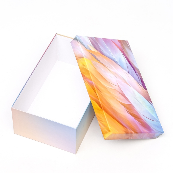 Коробка прямоугольная Коробка прямоугольная "Перья", 27 × 17 × 11 см