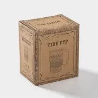 Кружка &laquo;Шины&raquo;, 460 мл, керамика, чёрная