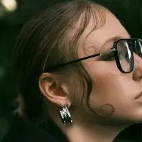 Серьги металл &laquo;Трио&raquo;, на увеличение, цвет серебро