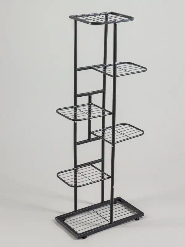 Подставка для цветов Greengo, 6 полок, 44&times;22&times;105 см, напольная, металл, тёмно-серая