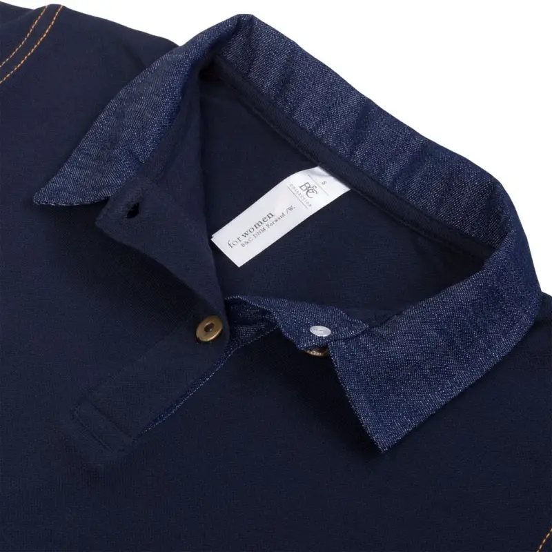 Рубашка поло женская DNM Forward темно-синяя, размер S