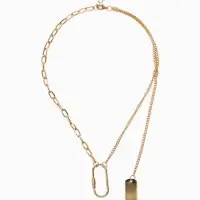 Цепь "Карабин", цвет золото