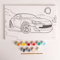 Картина по номерам для детей «Ралли в пустыне», 20 х 30 см