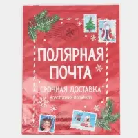 Пакет подарочный новогодний ламинированный «Полярная почта», L 28 х 38 х 9 см