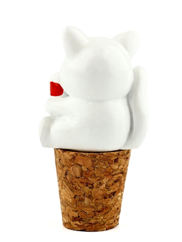 Пробка для вина "Котик с вином", 6 х 2.7 см