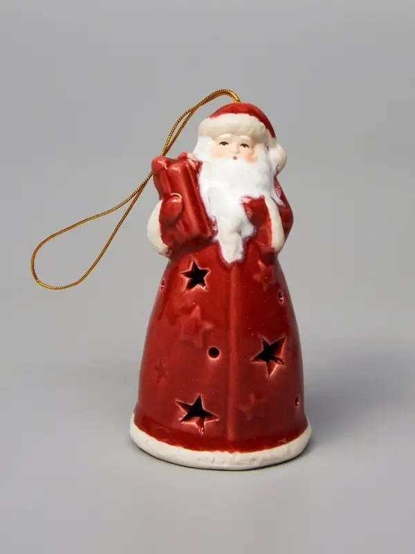 Светодиодная подвеска &laquo;Дед Мороз&raquo;, 9.6&times;5.1&times;5.1 см, 1 LED, от батареек LR44&times;3, свечение тёплое белое