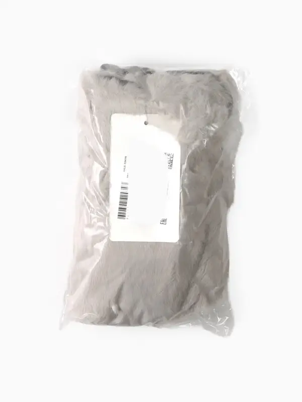 Варежки подросковые MINAKU, пушистые, 20 см цв.серый