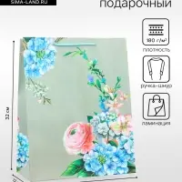 Пакет подарочный ламинированный вертикальный &laquo;Гармония цветов&raquo;, 26&times;12&times;32 см