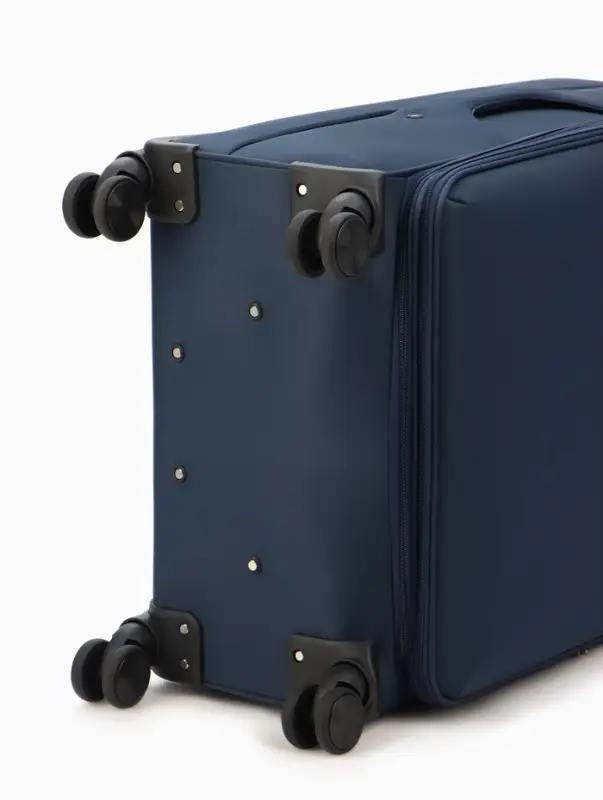 Чемодан на колёсах TEXTURA, кодовый замок, с увеличением, 47&times;30&times;78 см, 28", синий