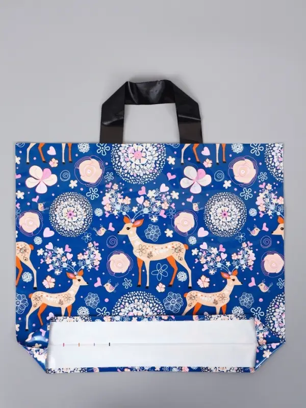 Пакет с петлевой ручкой "Лес" 35 х 30 х 8, см, 60 мкм