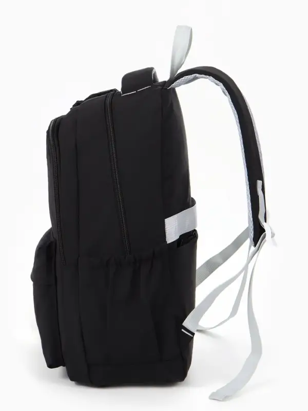 Рюкзак школьный для девочки &laquo;Зайчик&raquo;, мягкий, 31&times;13&times;48 см, чёрный