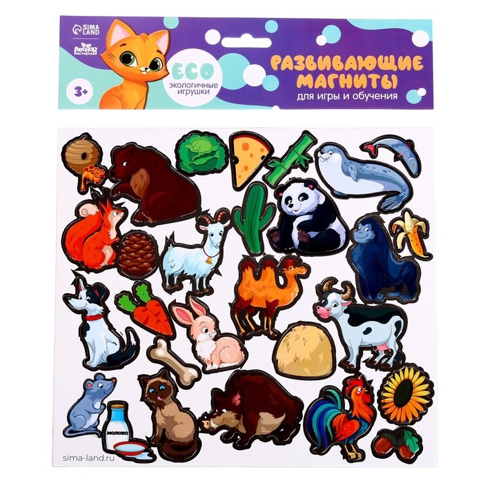 Развивающие магниты «Кто что ест» Развивающие магниты «Кто что ест»