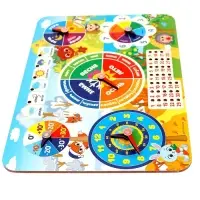 Развивающая игра 7в1 Лесная мастерская &laquo;Часы - календарь&raquo;