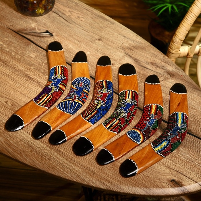 Сувенир Бумеранг  Сувенир Бумеранг "Яркий узор" 30х5х1 см МИКС