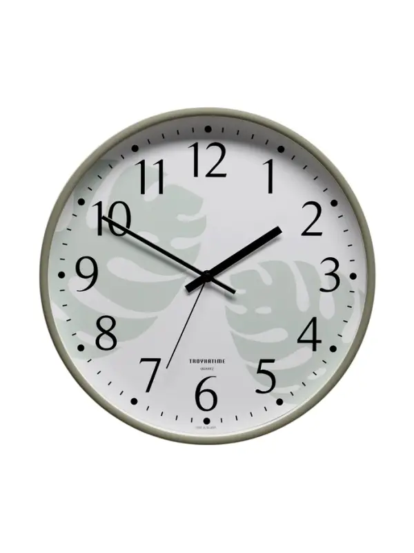 Часы настенные классические &laquo;Папоротник&raquo;, бесшумные, плавный ход, d=30 см, от батарейки 1&times;АА