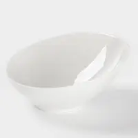 Салатник Доляна White Label, 400 мл, фарфор, белый