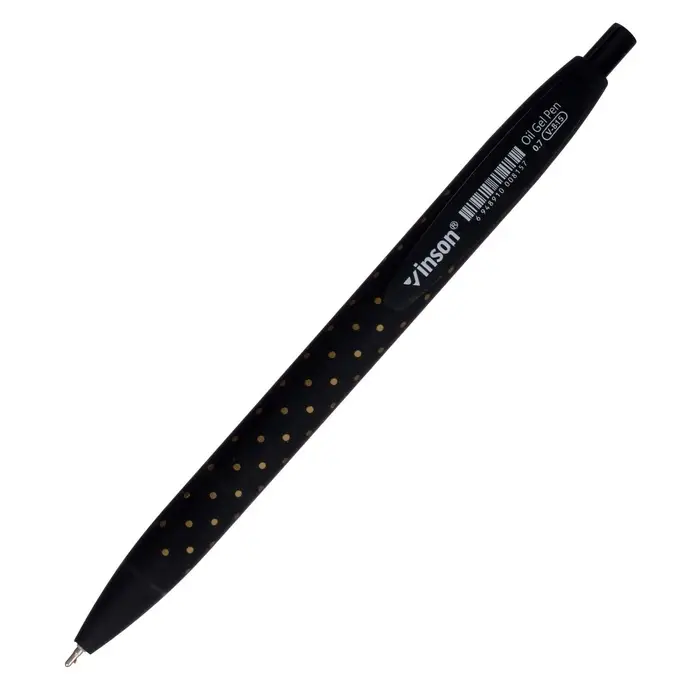 Ручка шариковая Vinson, автоматическая, синий стержень, узел 0.7 мм, на масляной основе, МИКС