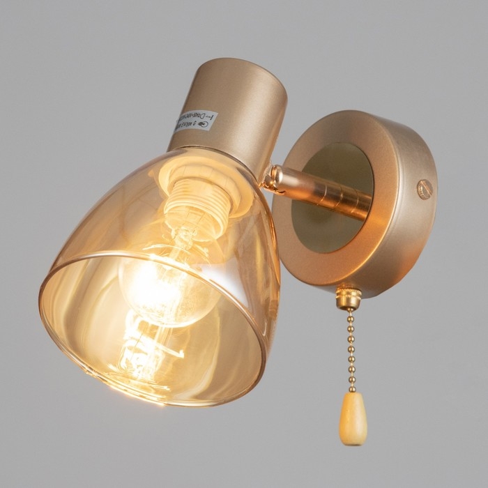 Бра "Джуди" 1х60Вт Е14 Золото 21х10х19см