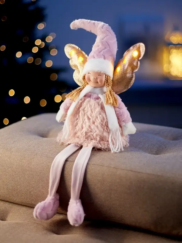 Фигура текстиль «Кукла в сером» 70 см, 6 LED, AG10x3 (в компл.), Т/БЕЛЫЙ Фигура текстиль «Кукла в сером» 70 см, 6 LED, AG10x3 (в компл.), Т/БЕЛЫЙ