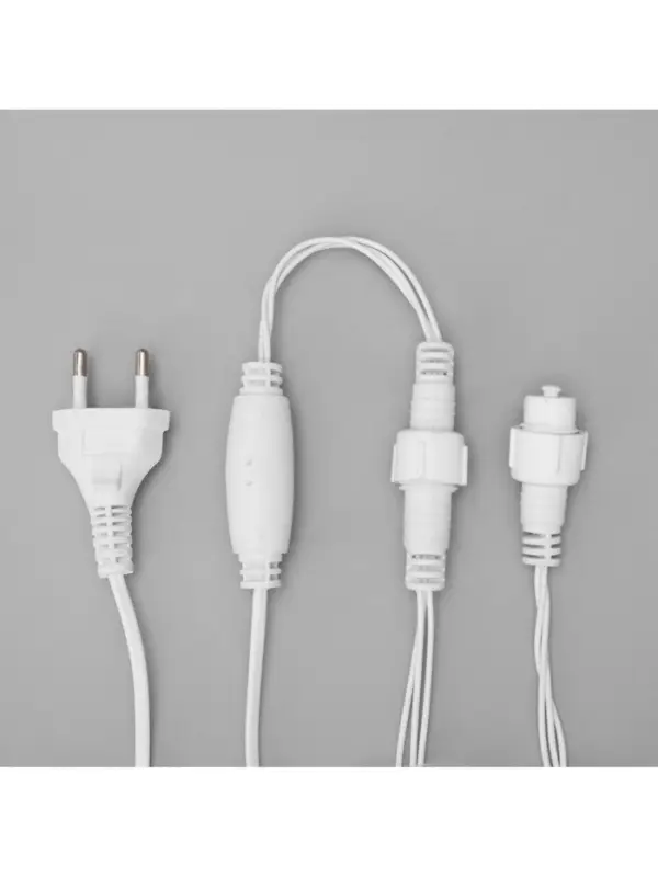 Гирлянда &laquo;Бахрома&raquo; 3&times;0.9 м, IP44, УМС, белая нить, 232 LED, свечение мульти, 220 В