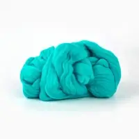 Шерсть для валяния 100% полутонкая шерсть 100гр (1178-Св.морская волна)